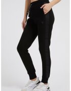 GUESS Pantaloni de trening cu talie ajustabila - Negru