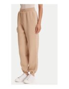 GUESS Pantaloni de trening de cu benzi logo laterale - talie cu snur si mansete elastice - Bej nisip