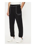 GUESS Pantaloni de trening din amestec de bumbac cu logo in relief si model