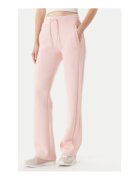 GUESS Pantaloni de trening din amestec de viscoza cu talie inalta elastica si snur