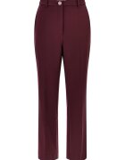 GUESS Pantaloni eleganti cu talie inalta - Visiniu
