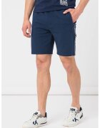 GUESS Pantaloni scurti cu benzi logo laterale pentru fitness - Bleumarin