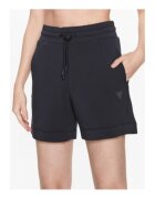 GUESS Pantaloni scurti cu logo si snur in talie