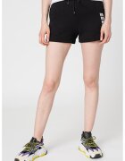 GUESS Pantaloni scurti cu snur de ajustare in talie pentru fitness - Negru