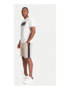 GUESS Pantaloni scurti de trening cu dungi laterale contrastante