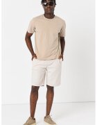 GUESS Pantaloni scurti din amestec de in cu snur in talie Mick - Crem