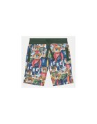 GUESS Pantaloni scurti din bumbac cu model colorblock