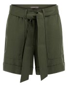 GUESS Pantaloni scurti uni din lyocell - Kaki