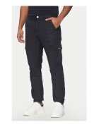 GUESS Pantaloni uni din amestec de bumbac cu buzunare cargo
