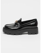 GUESS Pantofi loafer cu logo - Negru