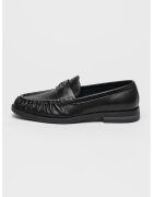 GUESS Pantofi loafer de piele si piele ecologica - Negru