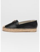 GUESS Pantofi loafer din piele ecologica cu logo - Negru