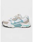 GUESS Pantofi sport cu aspect contrastant - Turcoaz/Maro taupe deschis/Alb optic