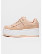 GUESS Pantofi sport cu garnituri din material textil si model - Portocaliu persan