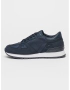 GUESS Pantofi sport cu insertii de piele ecologica - Albastru inchis