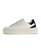 GUESS Pantofi sport cu insertii de piele intoarsa - Alb/Negru