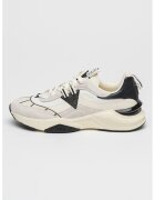 GUESS Pantofi sport cu insertii din piele intoarsa - Alb/Negru/Gri
