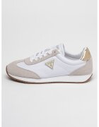 GUESS Pantofi sport cu insertii din piele intoarsa - Maro taupe deschis/Alb optic