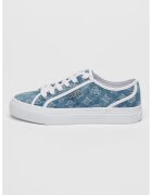 GUESS Pantofi sport cu logo - Albastru prafuit/Alb optic