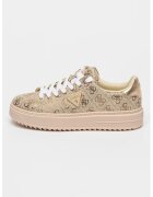 GUESS Pantofi sport cu logo - Auriu/Bej/Alb optic