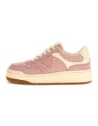 GUESS Pantofi sport cu segmente din plasa si piele intoarsa - Roz deschis