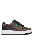 GUESS Pantofi sport dama - BLKMU FLPMAY - piele ecologica - negru/multicolor