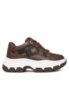 GUESS Pantofi sport dama - piele ecologica - maro