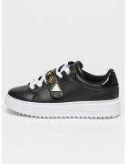 GUESS Pantofi sport de piele ecologica cu detalii logo metalice - Auriu/Negru