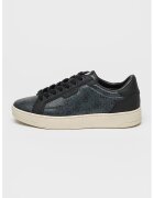 GUESS Pantofi sport de piele ecologica cu logo - Negru/Gri carbune