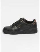 GUESS Pantofi sport de piele ecologica Daiso - Negru/Maro