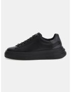 GUESS Pantofi sport de piele ecologica si piele - Negru
