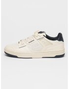 GUESS Pantofi sport de piele ecologica si piele Vincent - Alb fildes/Albastru ultramarin