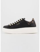 GUESS Pantofi sport din piele cu varf rotunjit - Negru