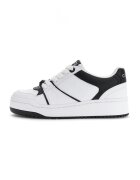 GUESS Pantofi sport din piele ecologica cu logo - Negru/Alb optic