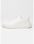 GUESS Pantofi sport din piele si piele ecologica - Alb optic