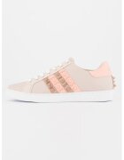 GUESS Pantofi sport din piele si piele ecologica cu tinte Jacobb - Maro nisip