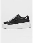 GUESS Pantofi sport flatform cu logo - Alb/Negru
