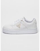 GUESS Pantofi sport flatform de piele ecologica cu logo - Auriu/Alb optic/Alb murdar