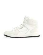 GUESS Pantofi sport high-cut cu insertii din piele - Alb
