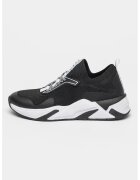 GUESS Pantofi sport slip-on cu aspect tricotat - Alb/Negru