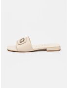 GUESS Papuci cu logo - Auriu/Crem