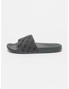 GUESS Papuci cu monograma - Gri inchis