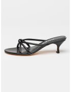 GUESS Papuci din piele cu toc - Negru
