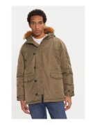 GUESS Parka cu gluga si buzunare laterale
