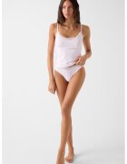GUESS Pijama cu model Lison - Alb/Roz pal