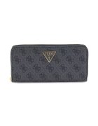 GUESS Portofel cu buzunar exterior cu fermoar - Gri inchis