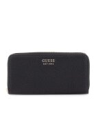 GUESS Portofel din piele ecologica cu bareta de incheietura Brenton - Negru