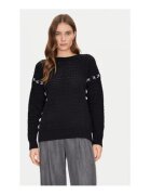 GUESS Pulover cu detalii contrastante