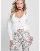 GUESS Pulover cu model 2-in-1 - Alb