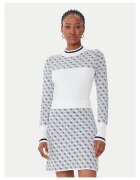 GUESS Pulover dama ecru - alb si albastru - material tricotat